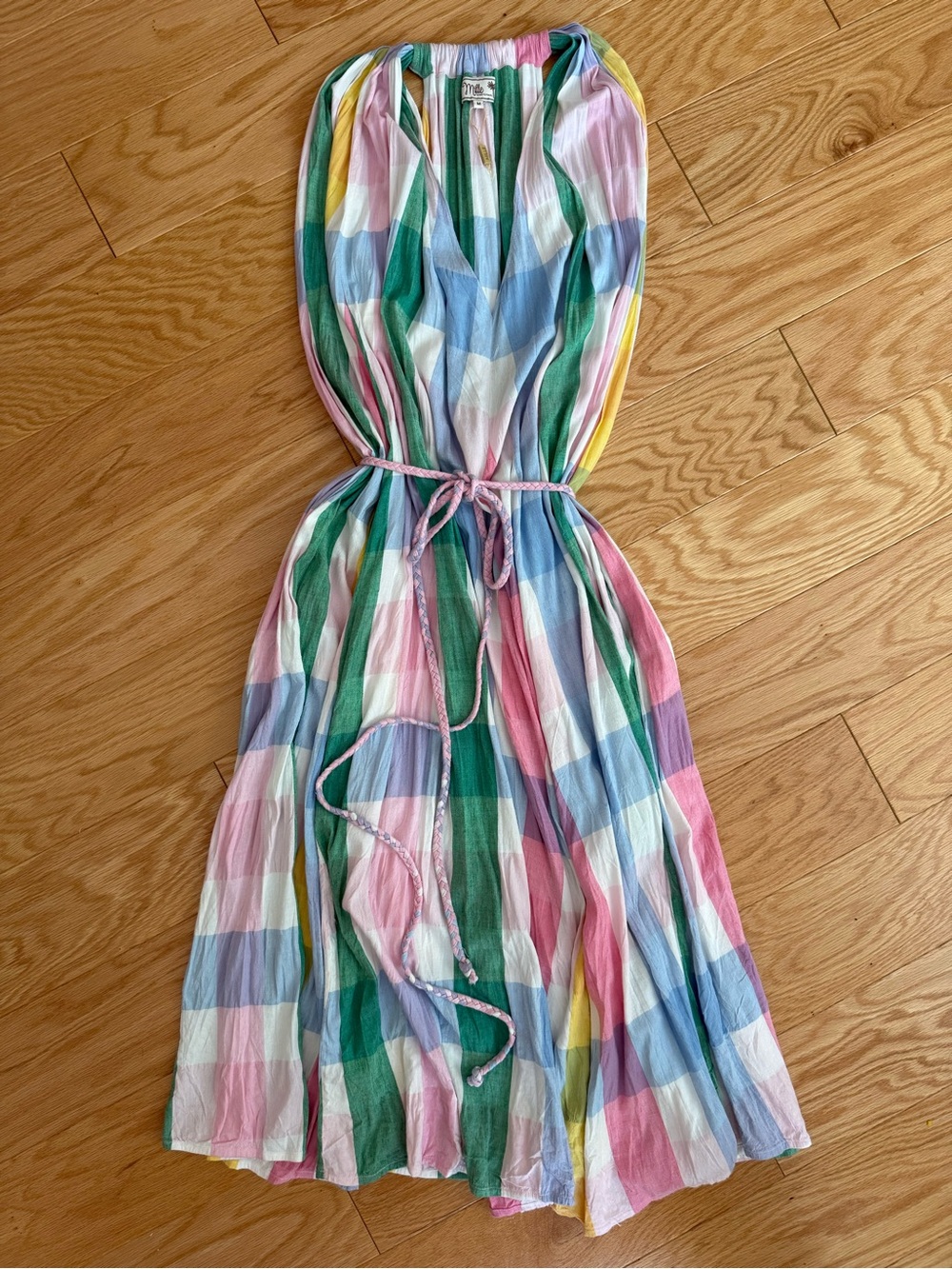 NWOT Mille Marilyn $349 Belted Cotton Midi Dress - size M
